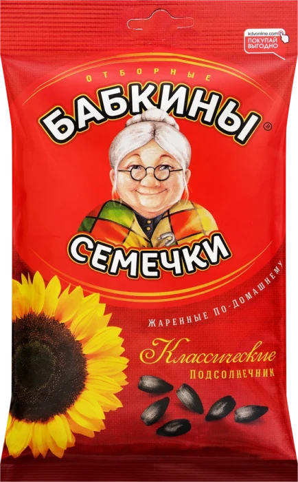 Семечки подсолнечные БАБКИНЫ СЕМЕЧКИ, 300г