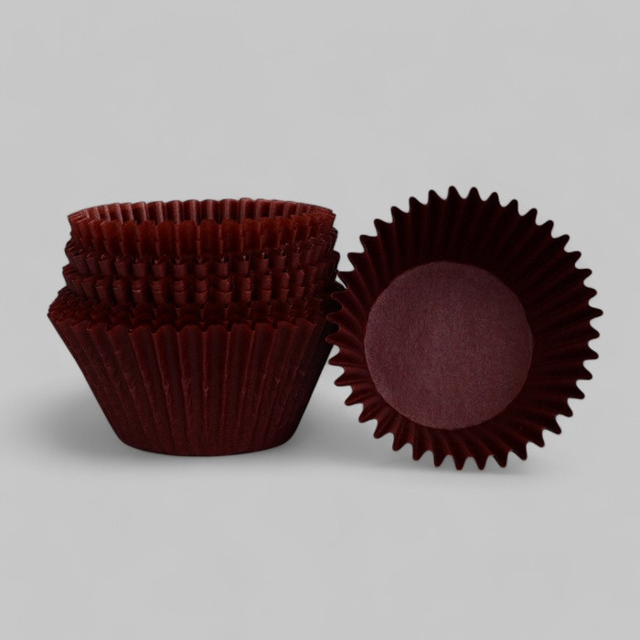 Форма для выпечки кексов бумажная UPAK LAND, 5.5×4 см, одноразовая, коричневая