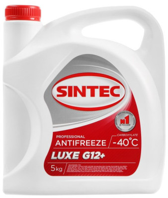 Антифриз Sintec Luxe красный G12+, 5 л
