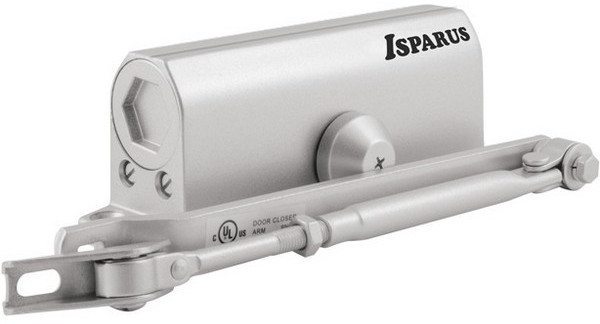 Доводчик дверной Нора-М Isparus 430, от 50 до 110 кг, цвет белый