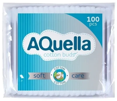 Ватные палочки AQUELLA п/э пакет