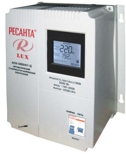 Стабилизатор напряжения Ресанта АСН 8000 Н/1-Ц Lux