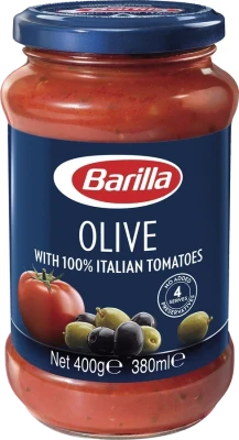 Соус томатный BARILLA Olive, с черными и зелеными оливками, 400г
