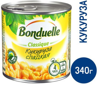 Кукуруза БОНДЮЭЛЬ молодая, 212мл