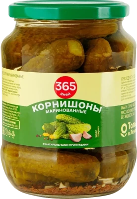 Корнишоны маринованные 365 ДНЕЙ.
