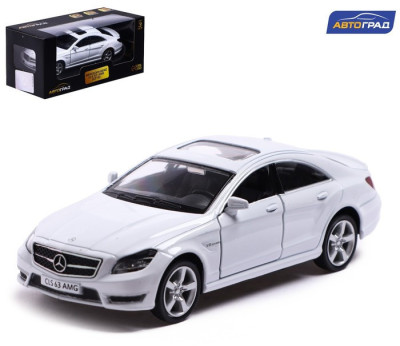 Машина металлическая MERCEDES-BENZ CLS63 AMG, 1:32, инерция, цвет белый