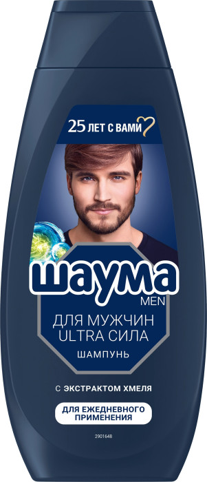 Шампунь для всех типов волос мужской SCHAUMA Men Ultra Сила, 360мл 