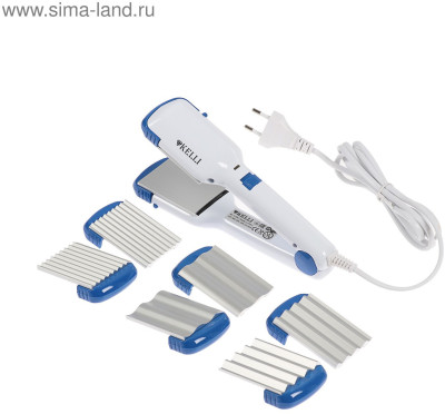 Мультистайлер KELLI KL-1204, 30 Вт, 4 насадки, алюминиевое покрытие, белый