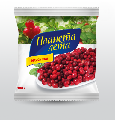 Брусника замороженная ТМ Планета Лета 300 гр 