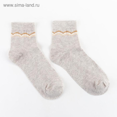 Носки женские Collorista, цвет серый, размер 36-37 (23 см)