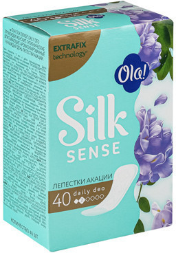 Прокладки ежедневные OLA! Silk Sense DAILY DEO Лепестки акации, 40 шт.