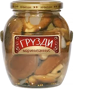 Грузди медведь стекло 580мл