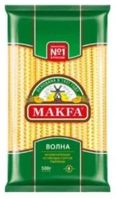 Makfa Макаронные изделия Волна, 500 гр.
