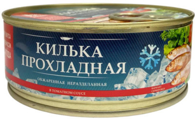 Килька балтийская обжаренная в т/с прохладная За Родину 240г