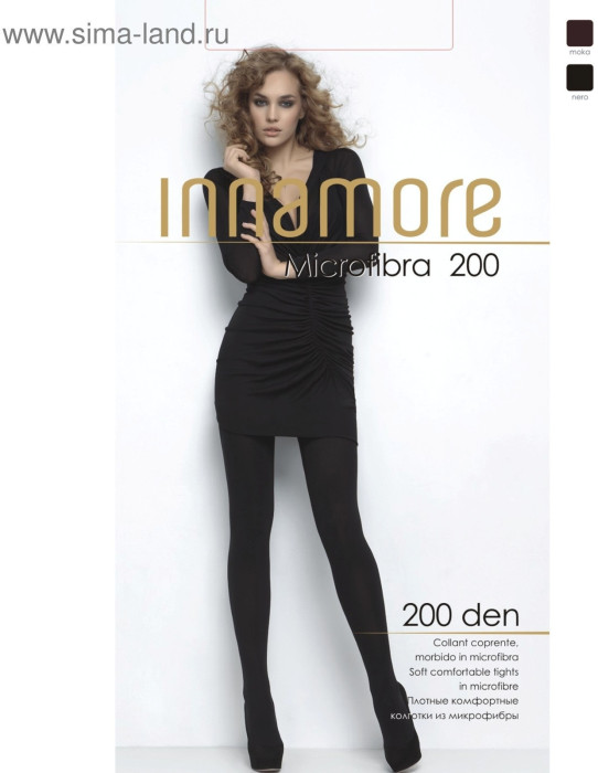 Колготки женские INNAMORE Microfibra 200 цвет чёрный (nero), р-р 3