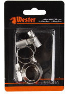 Хомут червячный WESTER 10-22 мм 4 шт.