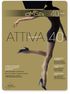Колготки женские Omsa Attiva, 40 den, размер 3, цвет daino